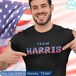 Camiseta TEAM HARRIS Kamala Harris Balão de Sinalizador dos