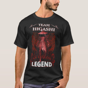 Camiseta Team HIGASHI - Uma LENDA Sem Fim