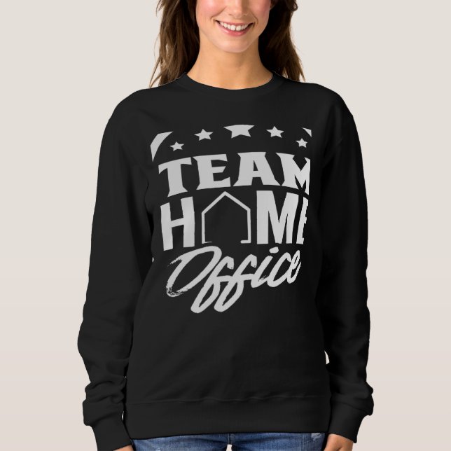 Camiseta Team Home Office Employee Work From Home Working J (Frente)