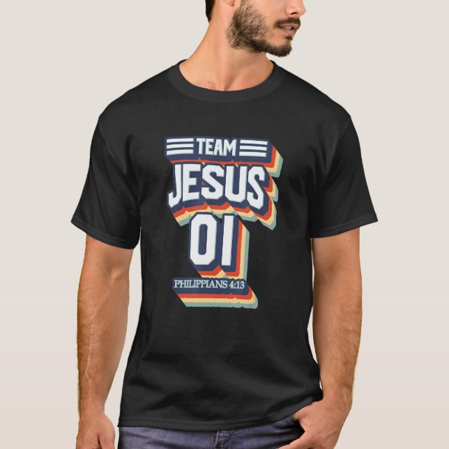 Camiseta Team Jesus No 01 Warrior Member Christian Men Wome (Frente)