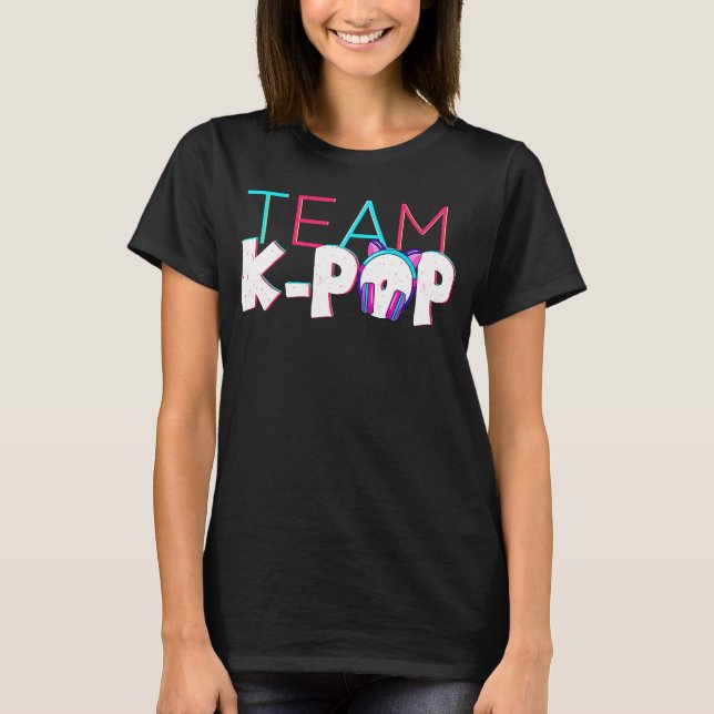 Camiseta Team K Pop Coreano Pop Music Kpop (Frente)