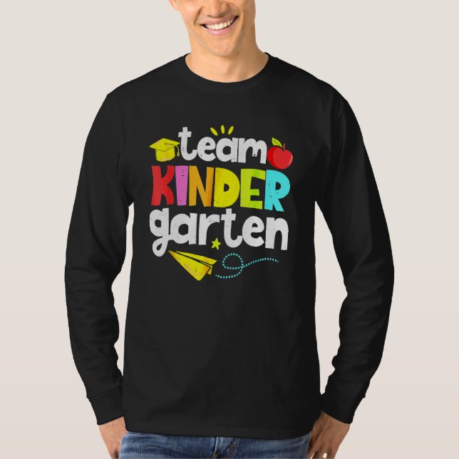 Camiseta Team Kindergarten Teacher Student  Back To School  (Frente)