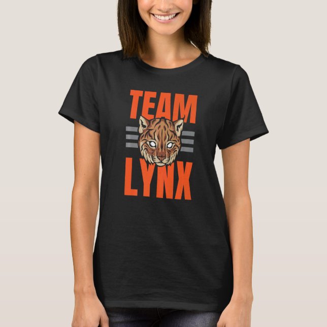 Camiseta Team Lynx Animal Keeper Zookeeper Wildlife Bobcat (Frente)