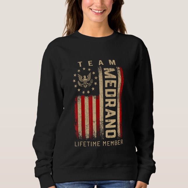 Camiseta Team MEDRANO Lifetime Member American Flag (Frente)