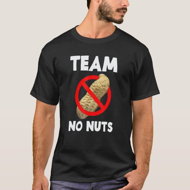 Camiseta Team No Nuts Gender Reveal Announcement (Frente)