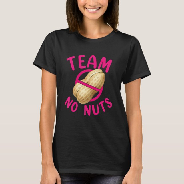 Camiseta Team No Nuts Gender Reveal Matching Family Boys Gi (Frente)