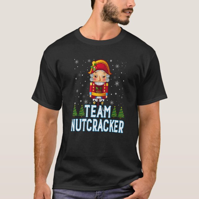 Camiseta Team Nutcracker Ballet Christmas Cute (Frente)