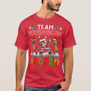 Camiseta Team Phlebotomist 2022 Xmas Lights Dabbing Reindee