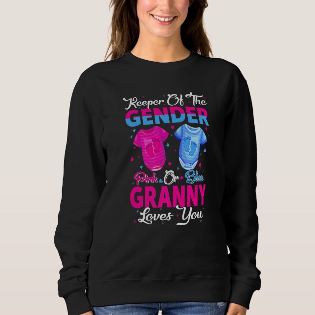 Camiseta Team Pink Or Blue Keeper Of The Gender Granny Love (Frente)