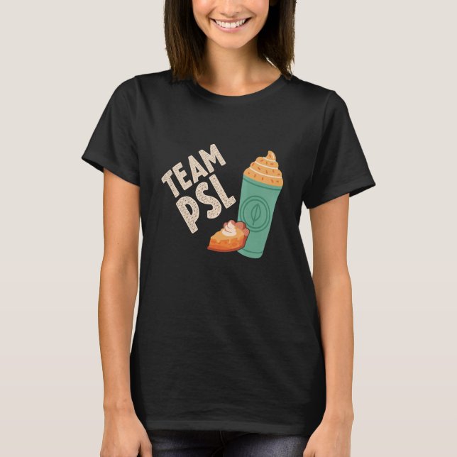Camiseta Team Pumpkin Spice Latte Fall Autumn Family Thanks (Frente)