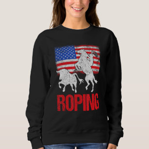 Camiseta Team Roping Roper Usa Bandeira Americana Header H