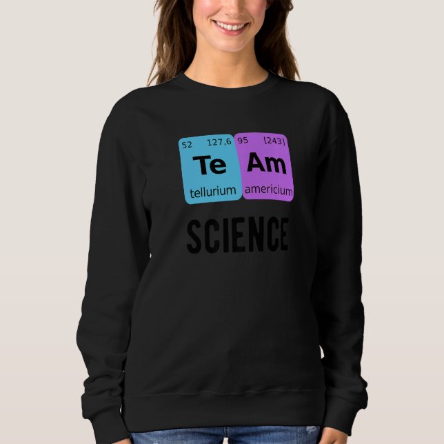 Camiseta Team Science Student Periodic Table Love Chemist T (Frente)