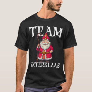 Camiseta Team Sinterklaas Papais noeis de Natal Holandesas