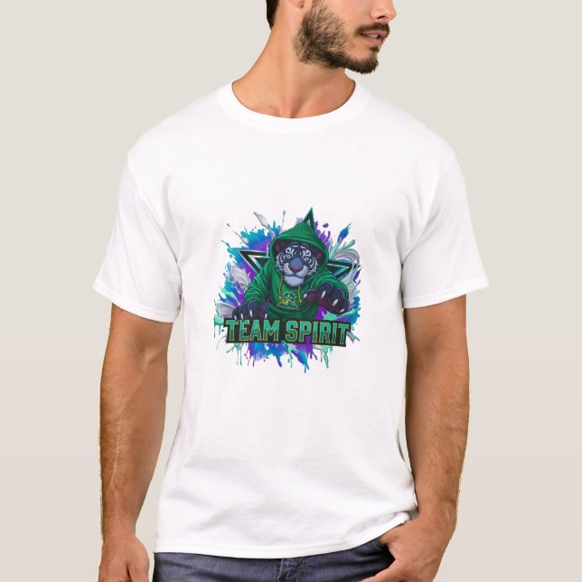 Camiseta Team Spirit Tiger 🐯🔥✨ | Moda Urbana de  (Frente)