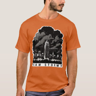 Camiseta Team Stormy - nuvens escuras de tempestade sobre N