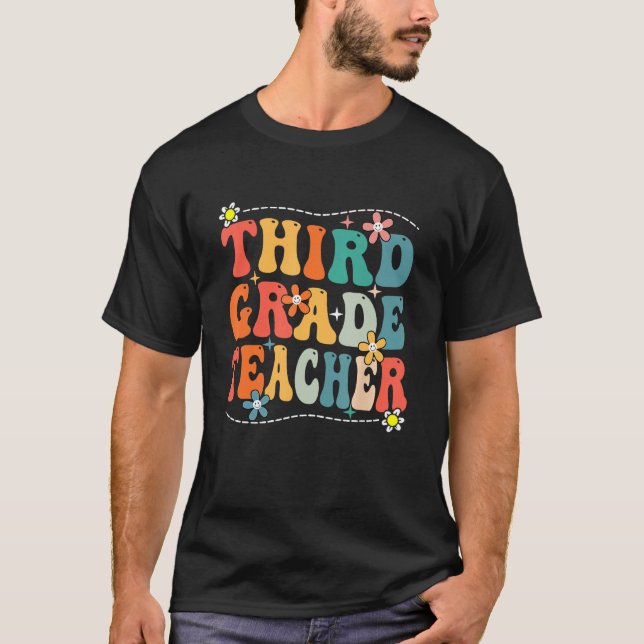 Camiseta Team Third Grade 3rd Grade Teacher Back To School  (Frente)