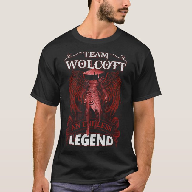 Camiseta Team WOLCOTT - Uma LENDA Sem Fim (Frente)
