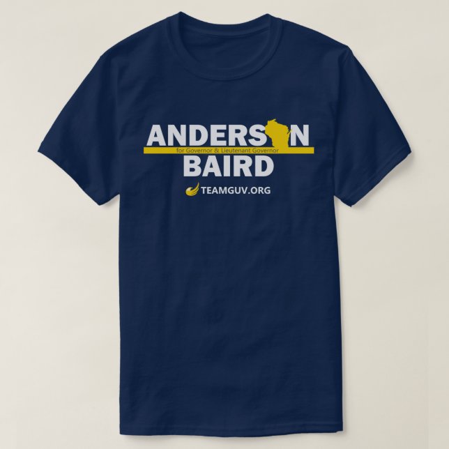 Camiseta TeamGuv - Anderson/Baird (Frente do Design)