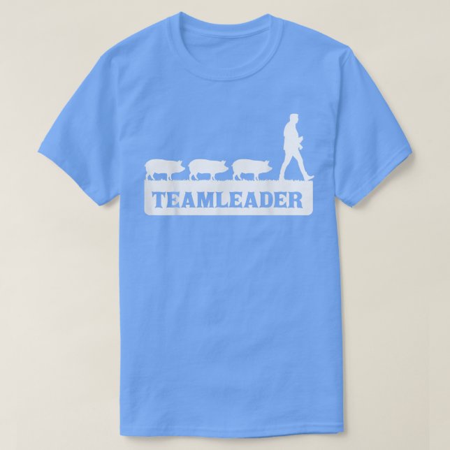 Camiseta Teamleader - Pig Famer - Pigs - Farming  (Frente do Design)