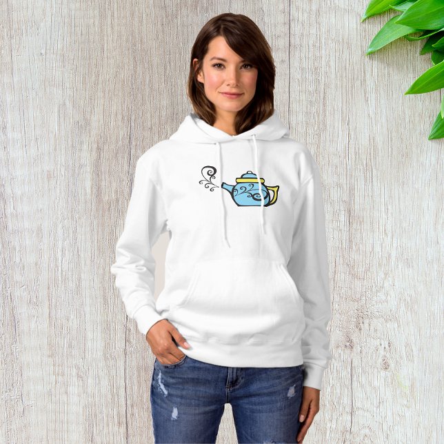 Camiseta Teapot Womens Hoodie (Criador carregado)