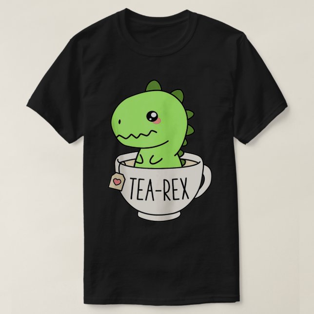 Camiseta TeaRe Bonito TRe Dinossaur Kawaii Funny Dino Pun Z (Frente do Design)