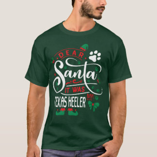 Camiseta Teas Heeler Cachorro de Natal Cachorro Cachorro ve