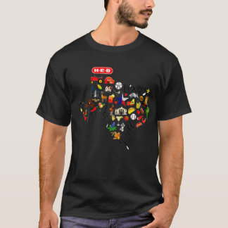 Camiseta Teas Map Orud Teas Tean Cactus Lover Teas Hometow