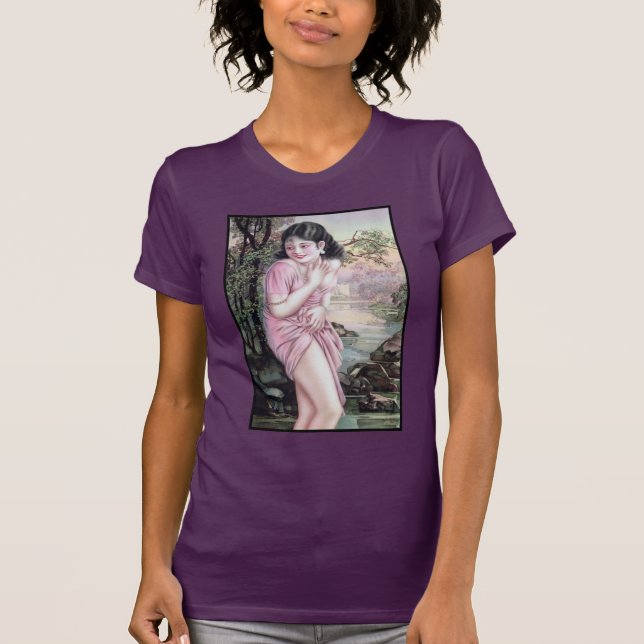 Camiseta Teasin Stream Oasis por Shanghai China Girl (Frente)