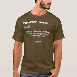 Camiseta Teatro Atuante Definição de Nerd de Teatro