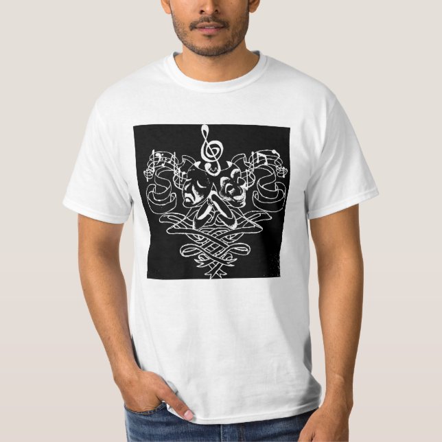 Camiseta Teatro, dança, & música (Frente)