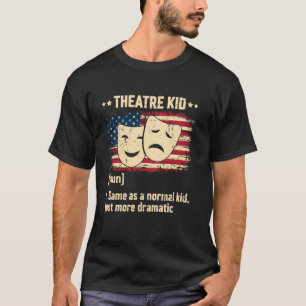 Camiseta Teatro de Atores de Definição de Crianças de Teatr