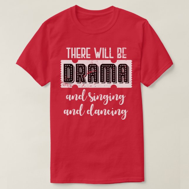 Camiseta Teatro de Atores de Drama (Frente do Design)