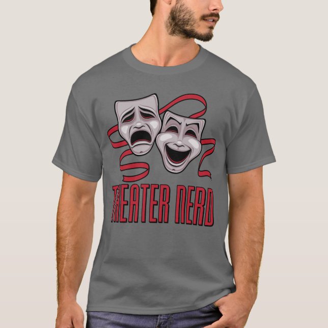 Camiseta Teatro de Comédia e Tragédia Fã de Teatro (Frente)