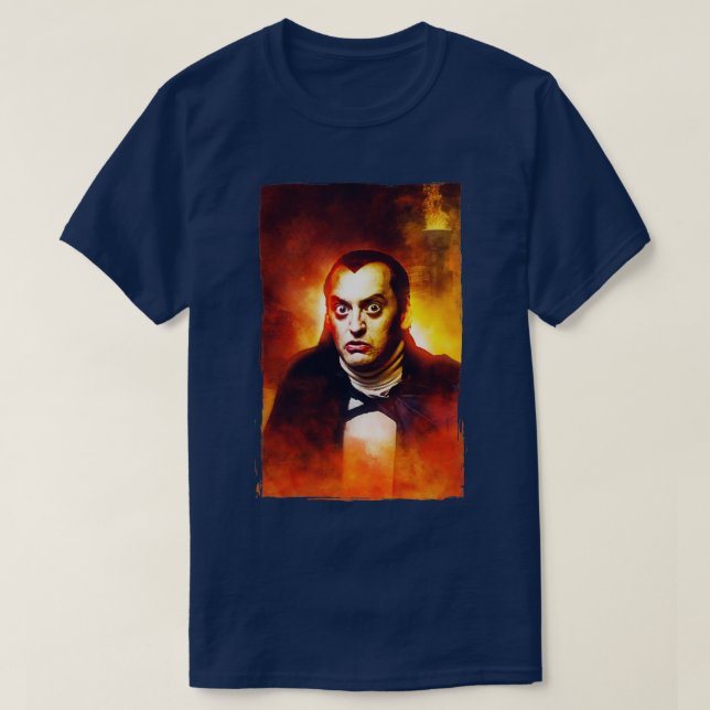 Camiseta Teatro de Horror Monstro Chiller do Conde Floyds (Frente do Design)