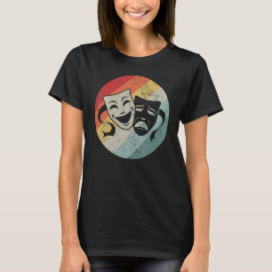 Camiseta Teatro de Máscara Musical Retro - Teatro Ator Ner