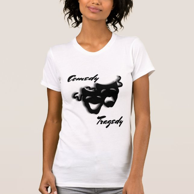 Camiseta Teatro de Máscaras de Comédia e Tragédia (Frente)