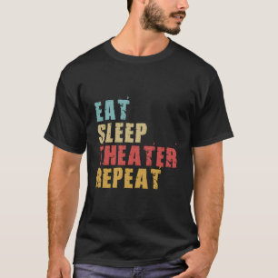 Camiseta Teatro De Sono Repetir Presente Motivacional Ace07