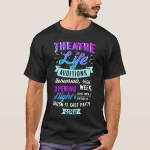 Camiseta Teatro de teatro de teatro com vida criativa