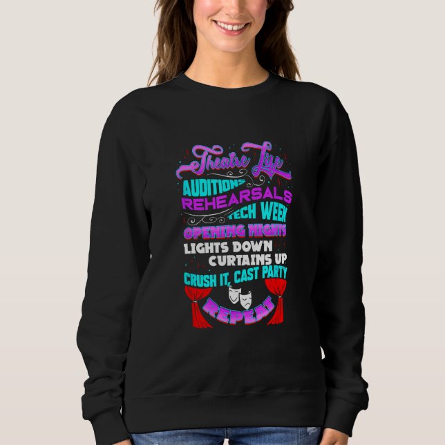 Camiseta Teatro de Vida do Teatro Ator Musical da Broadway  (Frente)