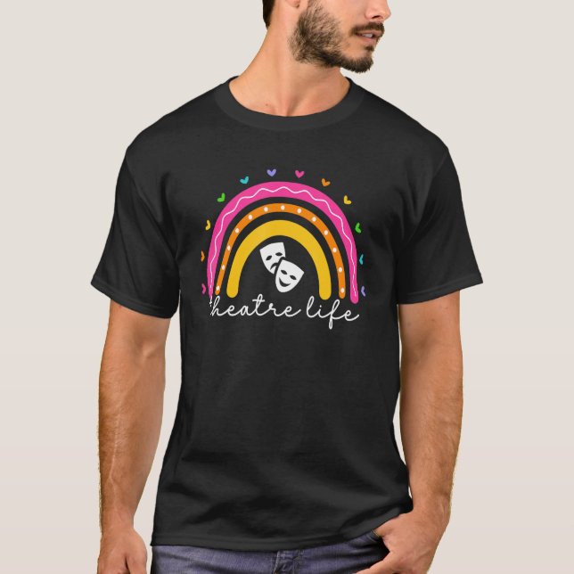 Camiseta Teatro De Vida Para Mulheres Ator Musical Do Arco- (Frente)