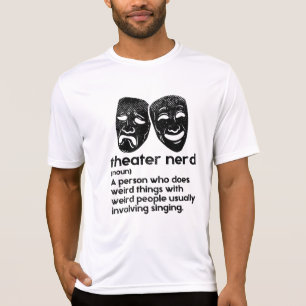 Camiseta Teatro - Definição de Nerd de Teatro