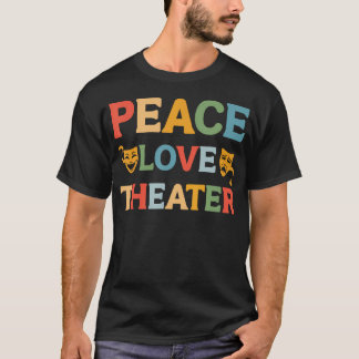 Camiseta Teatro do Amor Paz Teatro Retrô Nerd Drama Amante