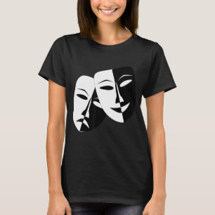 Camiseta Teatro Drama Máscara Comédia e Tragédia