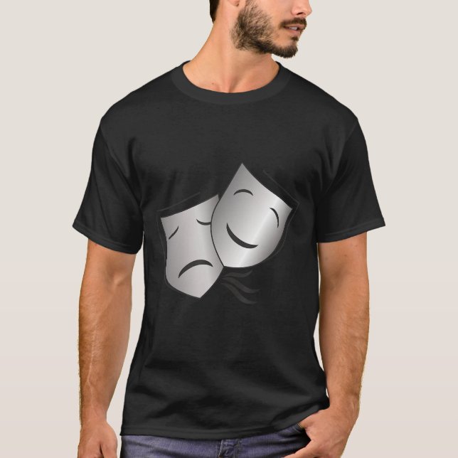 Camiseta Teatro Drama Máscara Comédia e Tragédia 2 (Frente)