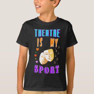 Camiseta Teatro É Meu Ator De Esporte Drama