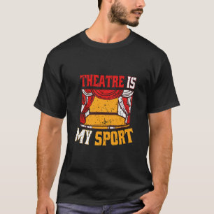 CAMISETA TEATRO É MEU ESPORTE ATOR TEATRO AGENTE CORTE