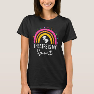 Camiseta Teatro é o meu Teatro Esportivo para Mulheres Arco