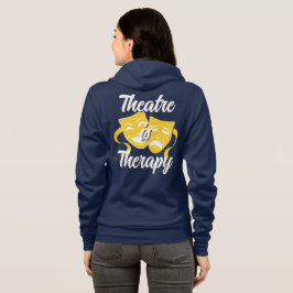 Camiseta Teatro é Terapia Casaco com Zíper