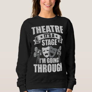 Camiseta Teatro É uma Palco que estou passando pelo ator
