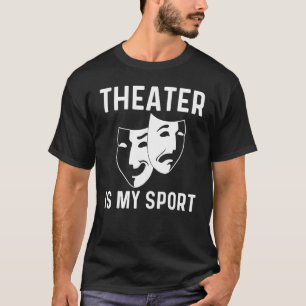 Camiseta Teatro legal para Homens Drama Ator Comedy Trag